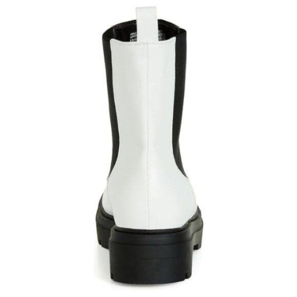 EVANS Women's Wide Fit Ankle Boot Olivia Size 11W WHITE/BLACK - Picture 3 of 5